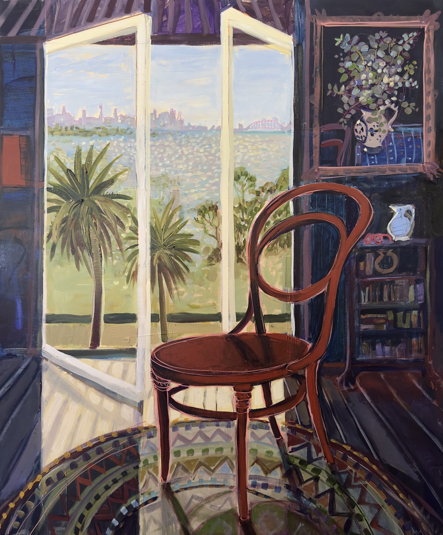Red Chair Blue gum, a work by Christine Webb