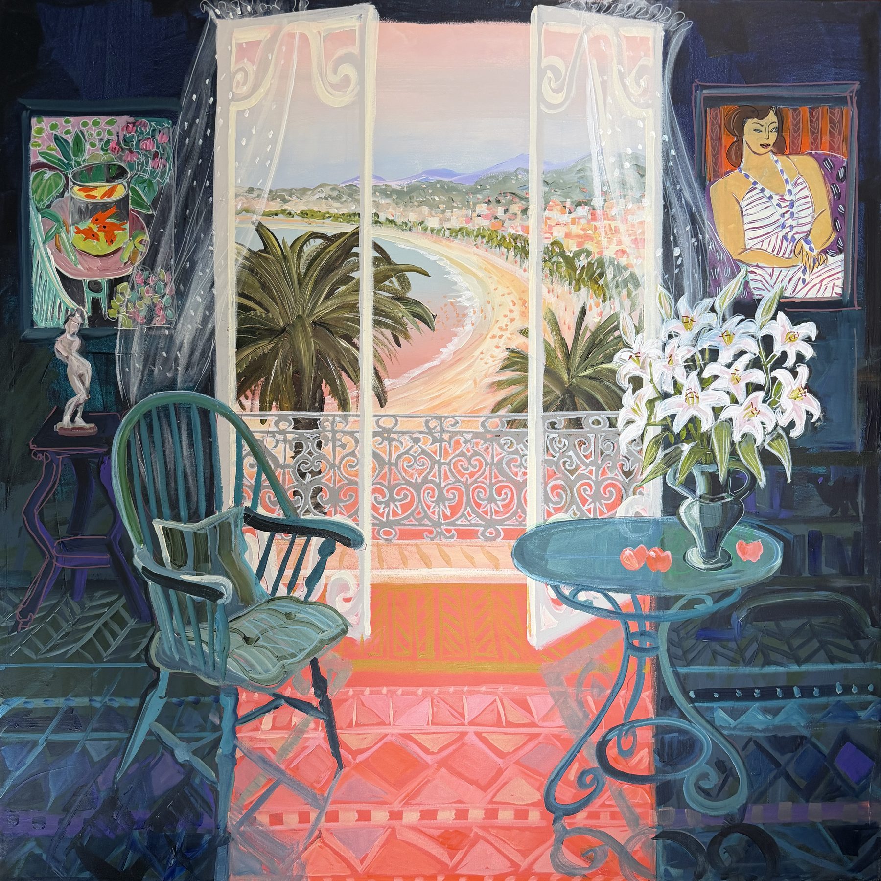 Revisiting Nice, a painting by Christine Webb