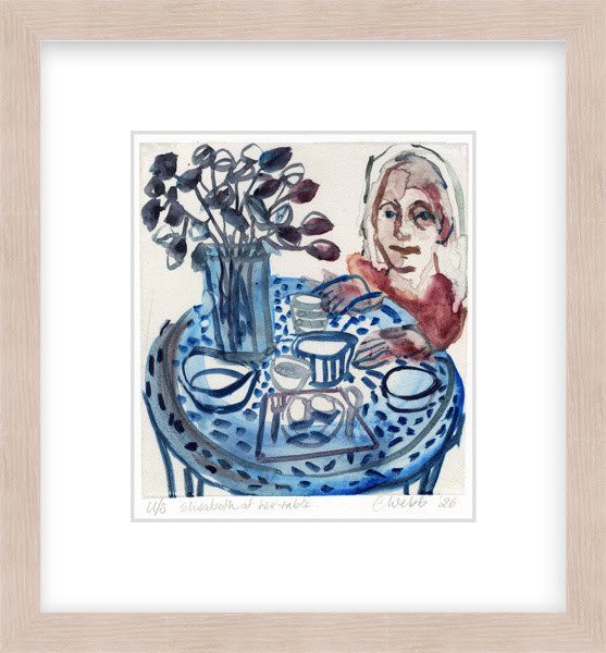 Elisabeth at Her Table (Cicada Press), a work by Christine Webb